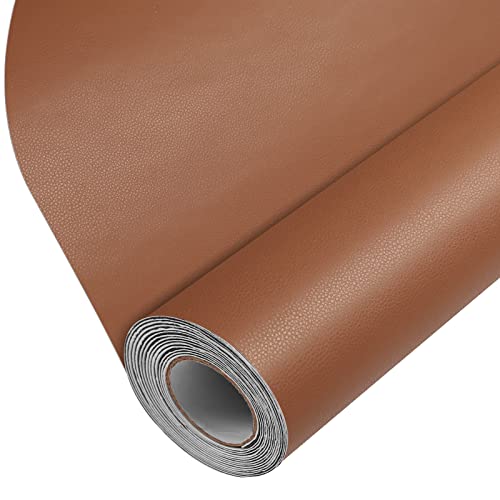 BSZHTECH Self Adhesive Leather Repair Patch Tape for Couch Sofa RBrown