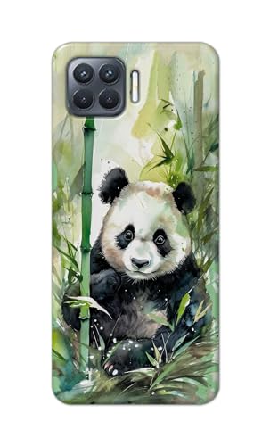 Image of Printed Hard Back Cover for Oppo A93 4G Back Cover (Panda -J1) -190724(EA)