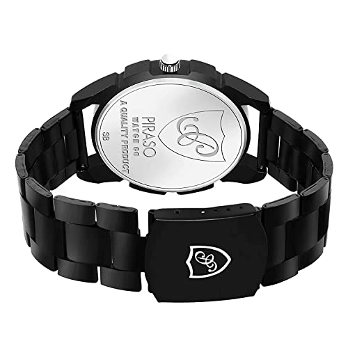 Image of PIRASO Analog Day and Date Working Display MESH Strap Watch for Men & Boys