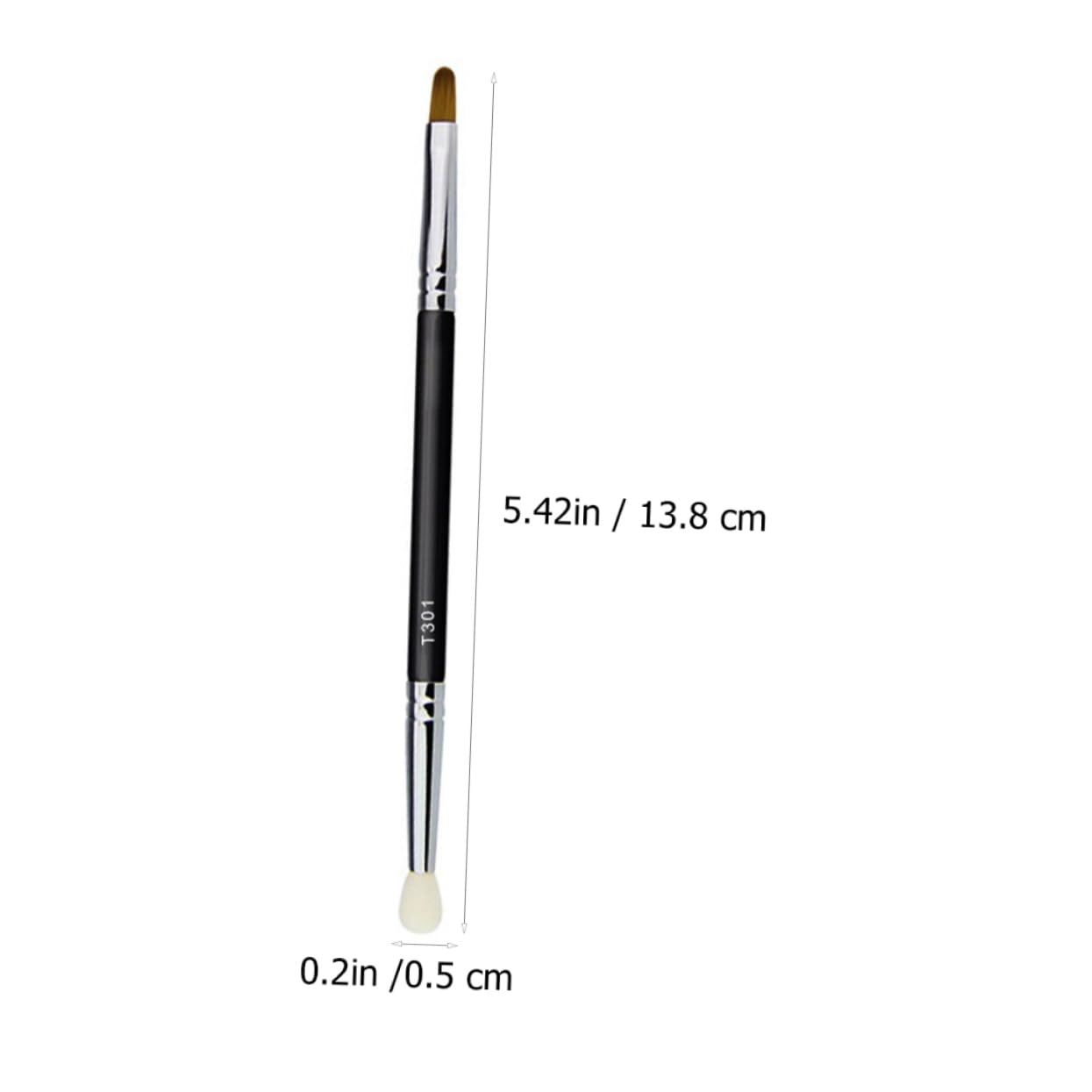 FRCOLOR Double-ended Concealer Brush Makeup Cosmetics Tool Portable Makeup Supplies Kit