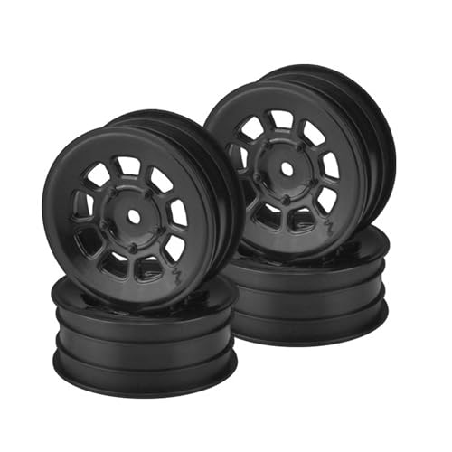 JConcepts Inc. 9 Shot - B7 |B6.4 | YZ2 | XB2 | LD3 2.2' Front Wheel Black - 4pc JCO3397B Electric Car/Truck Option Parts