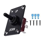 Marine-Ein-/Aus-Kippschalter, 15 A, 250 V, Momentan-Wippschalter, Auf-Ab-Schalter für die meisten Autos, Boote, Yachten, Wohnmobile, Wohnwagen(B)