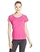 Skechers Active Women's Asymmetrical Mesh Tee, Dazzle Pink, Small