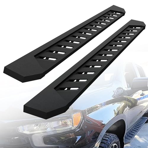 ONINE CRB830838 Clutch Running Boards Custom Fit 2019-2025 Dodge Ram 1500 New Body Crew Cab Side Step Nerf bar (do not fit 2019-2025 ram 1500 Classic),7 Inch Wide Texture Black