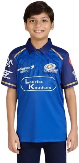 Skechers Mumbai Indians 2026 Boys Official IPL Fan Jersey - 202-TP0295ID-RNVL