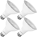 LUXRITE 4 Pack LED PAR30 Flood Light Bulb, 75W Equivalent, 3000K Soft White, 850 Lumens, 11W Dimmable, Indoor Outdoor Spotlight Bulb, Wet Rated, E26 Standard Base, UL Listed