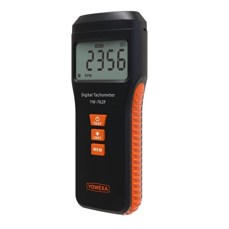 YW-762F Portable Digital RPM Contact Photoelectric Tachometer Meter for Measure rotational/line Speed Flicker/Light Source