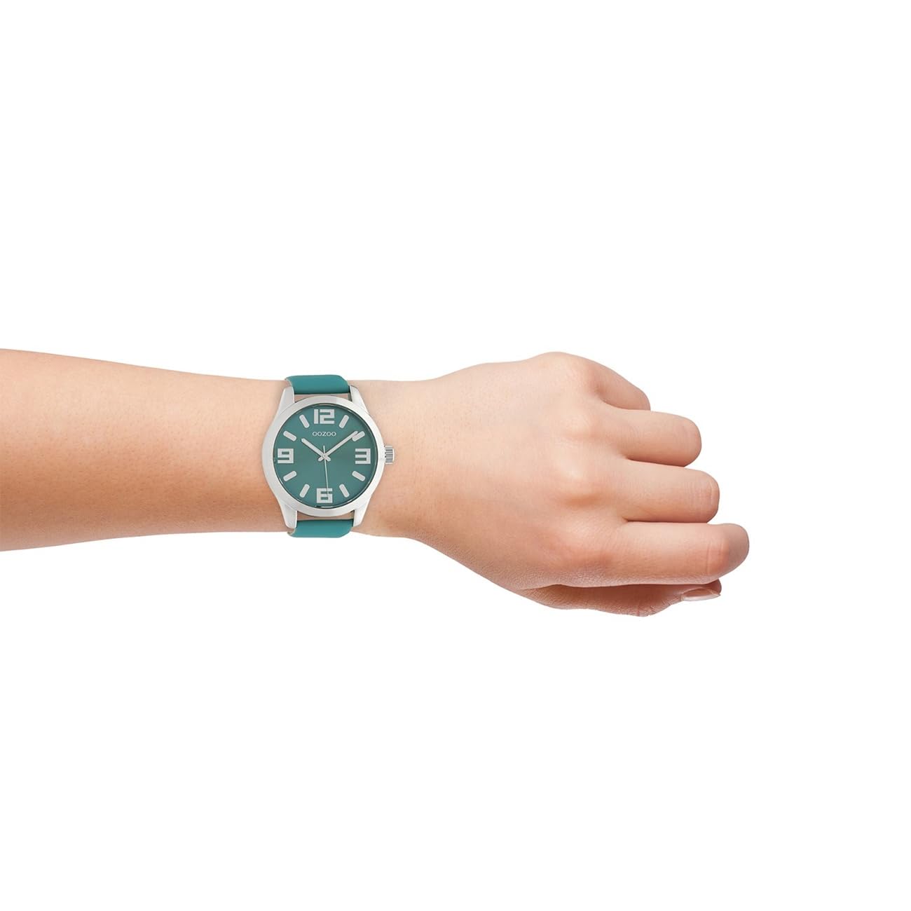 Oozoo Damenuhr mit Lederband Classic Color Line XL 47 MM