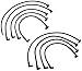 WIRE SET,ULTRA 40,SLEEVED,SBC,BLACK