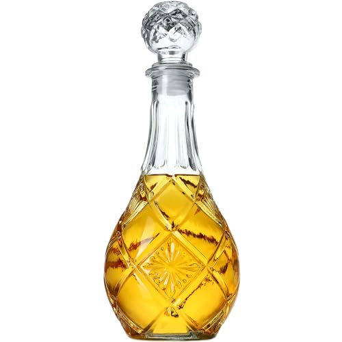 KADAX Decanter per bevande, elegante caraffa da whisky da uomo, classica caraffa di vino dal design unico, bottiglia di whisky come regalo (0,8 l, 1 pezzo)