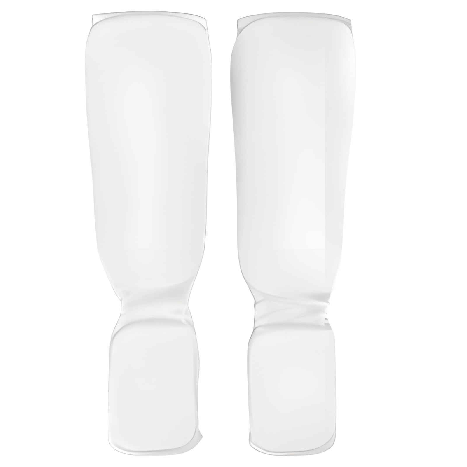 Protège-tibias et cou-de-pied, équipement de taekwondo, équipement de protection d'arts martiaux pour jeunes pratiquants et adultes, protège-jambes en coton, blanc, XL