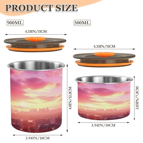 Contenedor para café con cierre al vacío Qilmy 30oz acero miniatura 3