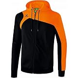 erima Herren Trainingsjacke Mit Kapuze Club 1900 2.0 Trainingsjacke mit Kapuze, schwarz/orange, S, 1070708