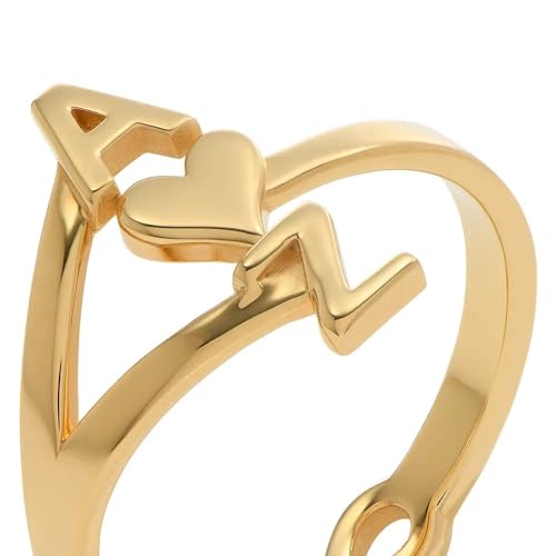 Bague personnalisée 3 initiales, gravez l'amour de votre vie