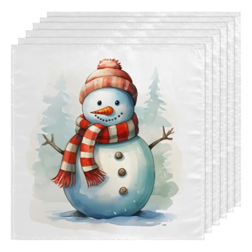 Servilletas de Tela Cuadradas Multicolor Pack de 6 miniatura 1