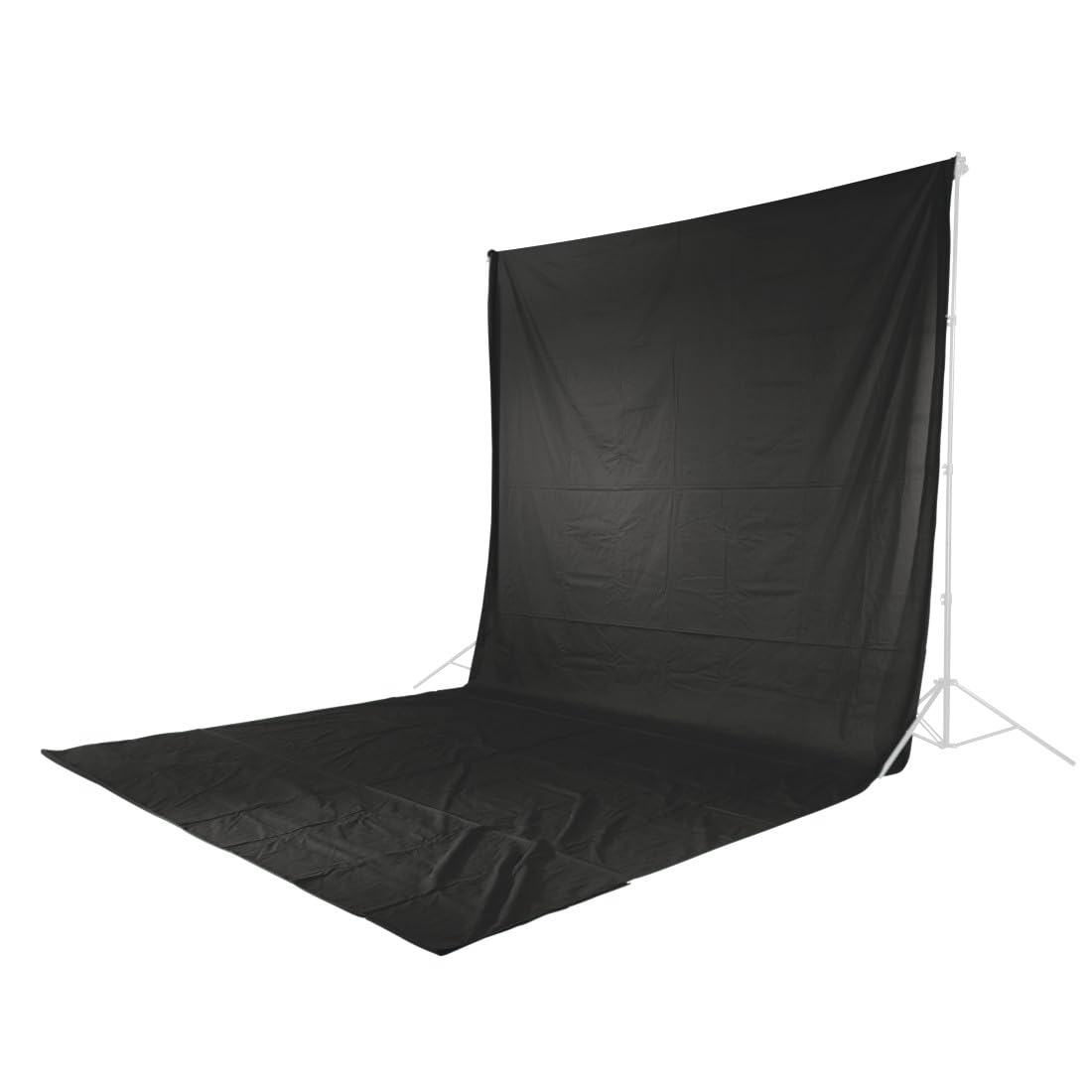 Hama Toile de Fond pour Photographie - 2,95 x 6 m - 100% Coton - Écran Noir - pour Photographie, vidéo et télévision