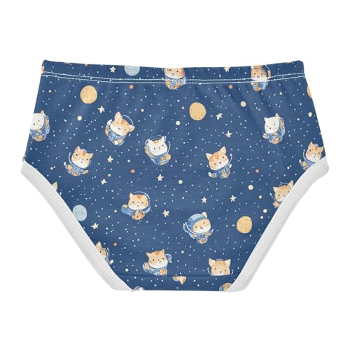 Wusikd Space Cats Girls' Underwear Cotton Girls Briefs Soft Toddler Underwear 2T2