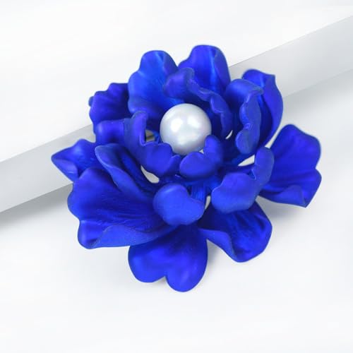 Image of Elegant Crystal Blooming Rose Flower Brooch Lapel Pin Breastpin for Women Birdal Cardigan Hat Scarf Suit Sweater Floral Pins
