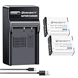 【HAKUBATT ハクバット】 CASIO対応NP-130 NP-130A(2個セット) 互換 USB 充電器 互換 バッテリー EX-ZR1700 3.7V 2000mAh 2025IBG