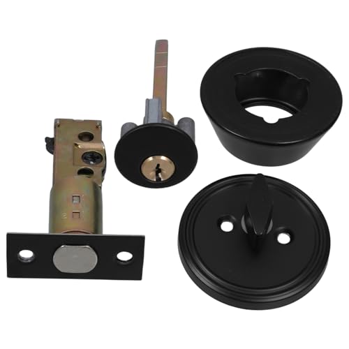 Gadpiparty Hidden Stainless Steel Door Lock Auxiliary Latch Keyed Deadbolt for Doors Concealed Security Lock with Sleek Modern Design for Enhanced Home Safety