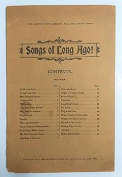Paperback Songs of Long Ago Book