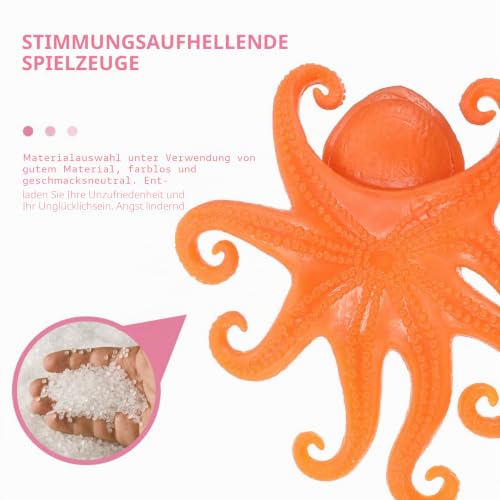 Garneck Kawaii Gummi Oktopus – Stretchy Octopus Für Und Erwachsene - Perfektes Anti-Stress Lustiges Aquarien Accessoire Ideal Für Weihnachten Und Partys