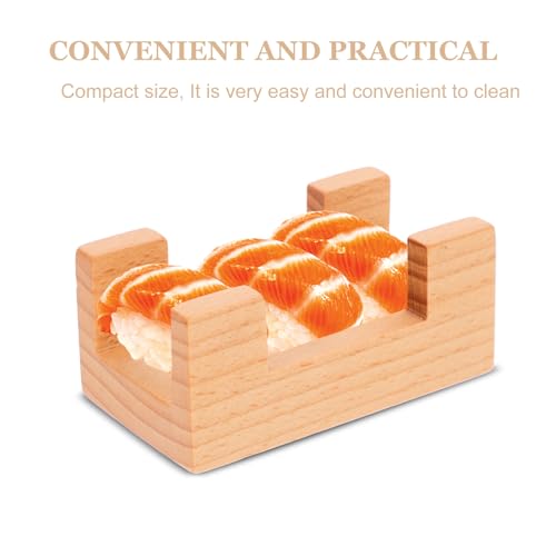 Soporte japonés para sushi de madera para servir miniatura 3