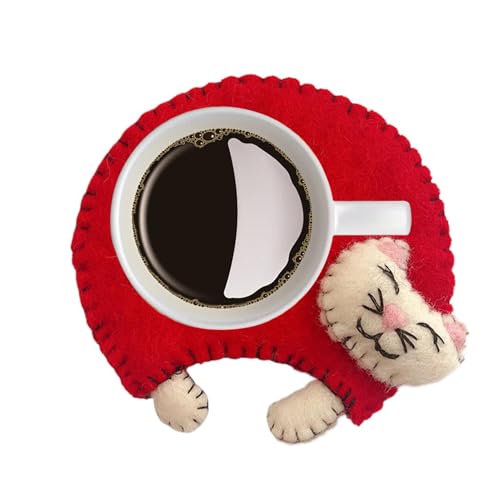 Sottobicchiere in feltro, sottobicchiere in feltro per bevande, sottobicchiere in feltro per tazza, sottobicchiere in feltro resistente al calore, per bar, tavolo, soggiorno, cucina