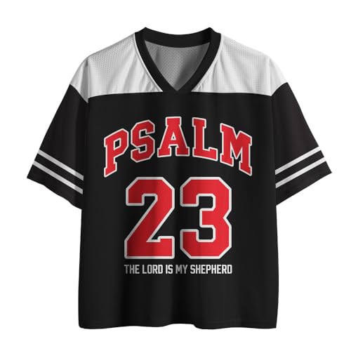 Graphic Tees Summer Novelty Women Men Oversized Psalm Jesus Element Christian Jersey