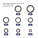 150Pcs Metal Bonded Seal Washer Assortment Kit Bonded Washer 8 Sizes M6, M8, M10, M12, M14, M16, M18, M20