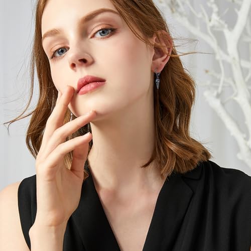 Pendientes de aro vikingos con punta de flecha, joyería nórdica de plata de ley unisex 6