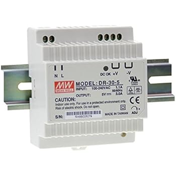 Hutschienen Netzteil 15W 5V 3A ; MeanWell, DR-30-5 ; Hutschienennetzteil