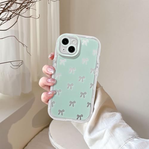 Coque iPhone 14 Plus silicone vert anti-rayures au design esthétique épuré - 3