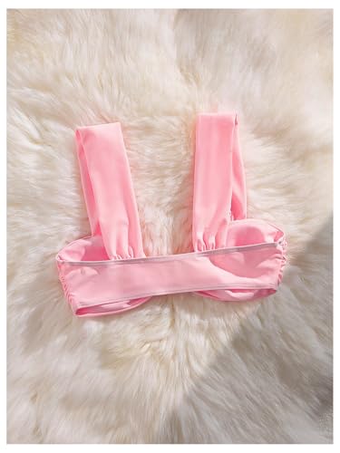 WDIRARA Women's Ruched Bikini Top Wide Straps Sexy Swimsuit Bathing Suit Tops4