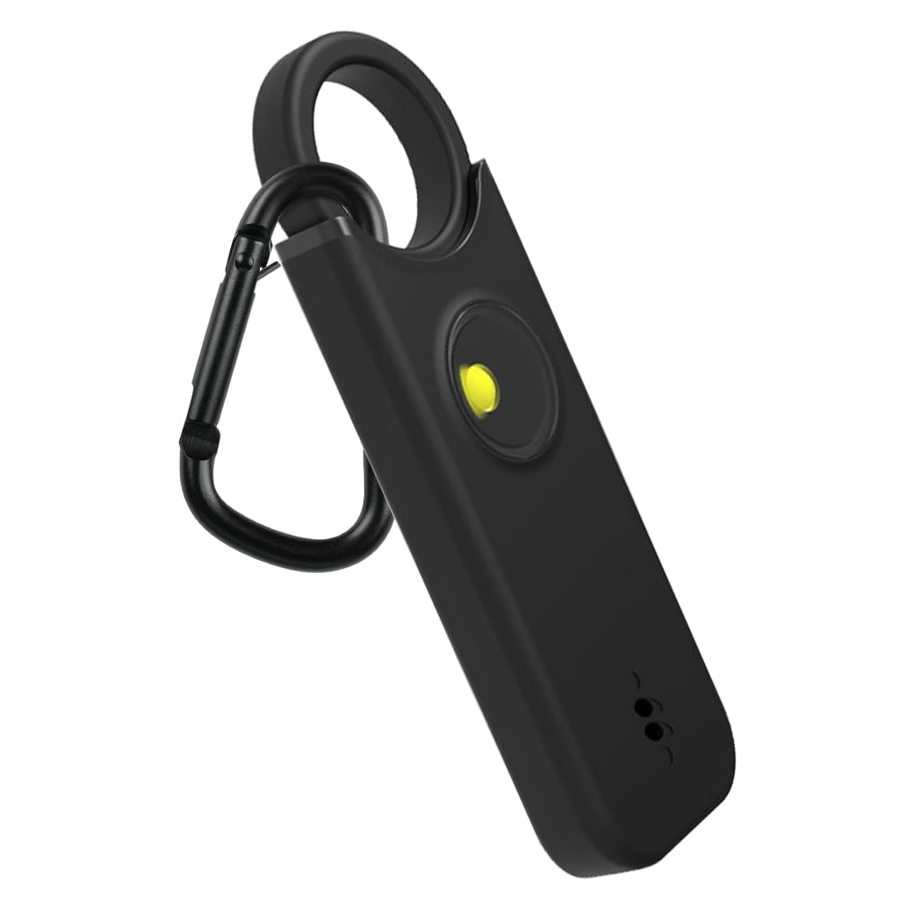 Flintronic Personal Alarm, 135 dB Alarm samoobrony z diodą LED i brelokiem, kieszonkowy alarm brelok alarmowy dla kobiet, dzieci, osób starszych, nocna zmiana