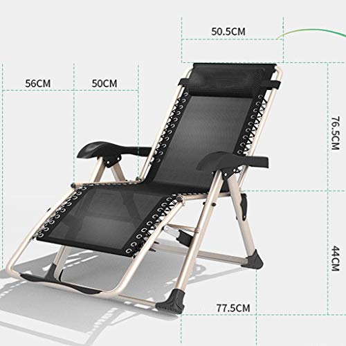 Chaise longue zéro gravité extérieure extra large et pliable