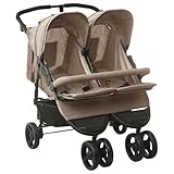 SKM Geschwisterwagen Taupe Stahl,Baby & Kleinkind,Babytransport,Kinderwagen,Taupe,16.5KG,10243