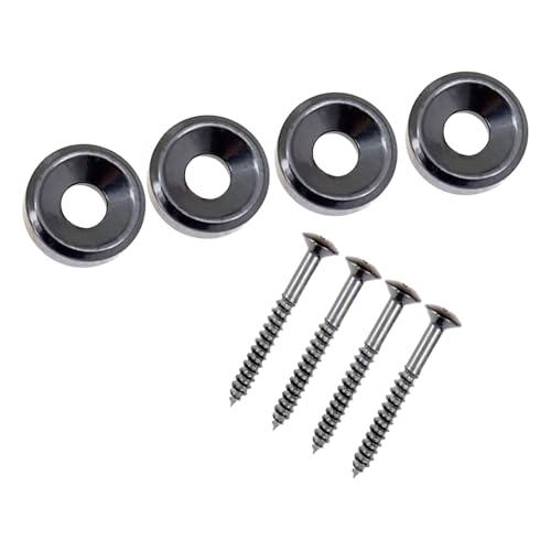 4 casquillos de montaje fijos para el cuerpo de la guitarra, casquillos y pernos, casquillos de montaje para guitarra, casquillos y pernos