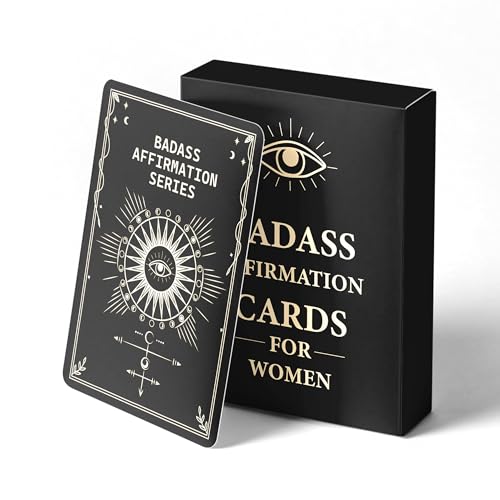 Redariti 52 Positive Badass Affirmation Cards for Daily Inspiration and
