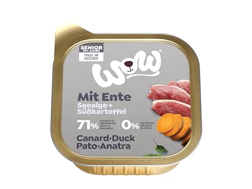 Wow Cibo umido 11x150g Anatra con Alghe Senior