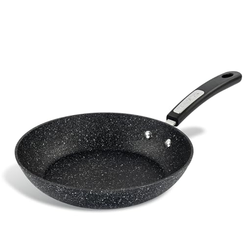 Scoville NEVERSTICK 24cm Frying Pan, Non-Stick Frying Pan, 9.5" Diameter, Suitable for All Hobs Including Induction, Rapid Heat Distribution, Cool Touch Handle, Non Toxic, PFOA Free, Aluminium, Black