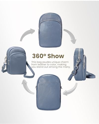 Image of befen Genuine Leather Anti-Theft Small Crossbody Bags for Women Travel