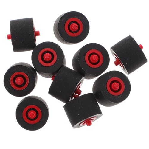 Hemobllo 10 Piezas de Rodillos de Presión de Goma y Plástico para Reproductor de Casete, Repuesto Resistente y Compacto para Mantenimiento de Grabadoras