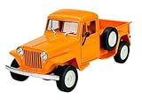  Welly 1947 Jeep Willys Pickup Orange 1/24 1:24 Modell Auto Die Cast