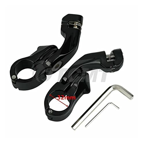 Repose-pieds réglables 32 mm JIANWEI en acier premium pour moto
