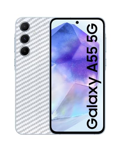 Image of Compatible with Samsung Galaxy A55 5G Back Skin Sticker /Vinyl wrap /Protective Film Mobile Skin Carbon Fiber Transparent by Candeal Mizhan (only Back)