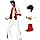 Luming Costume Halloween Uomo Vestiti Anni 70 Uomo Costumi Divertenti 5Pezzi- Capo Monopezzo Parrucca Occhiali Sciarpa Cintura- Vestiti Anni 50 Natale Costume Carnevale Ballo Uomo Anni 80 Vestiti