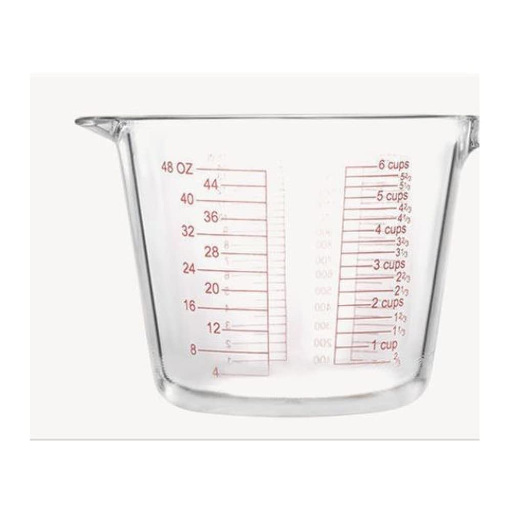 3pcs Tasses à mesurer Tasses à mesurer en Verre avec échelle pour Un Usage Domestique Grande capacité coquetiers battus Farine ML Tasses à mesurer Tasses à échelle de Cuisson (1000 ML)