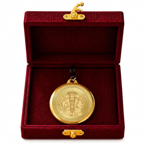 Image of DIVINITI 24K Gold Plated Double-Sided Religious Pendant with Premium Gift Box, Spiritual Locket for Men & Women, Devotional Jewellery for Gifting & Everyday Wear