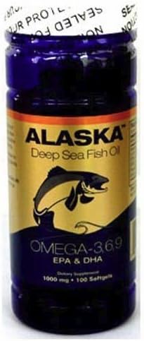5 x 100 aceite de pescado de mar profundo de Alaska Omega-3,6,9, aceite de linaza EPADHA, fresco, nuevo artículo buen producto Nu-Health